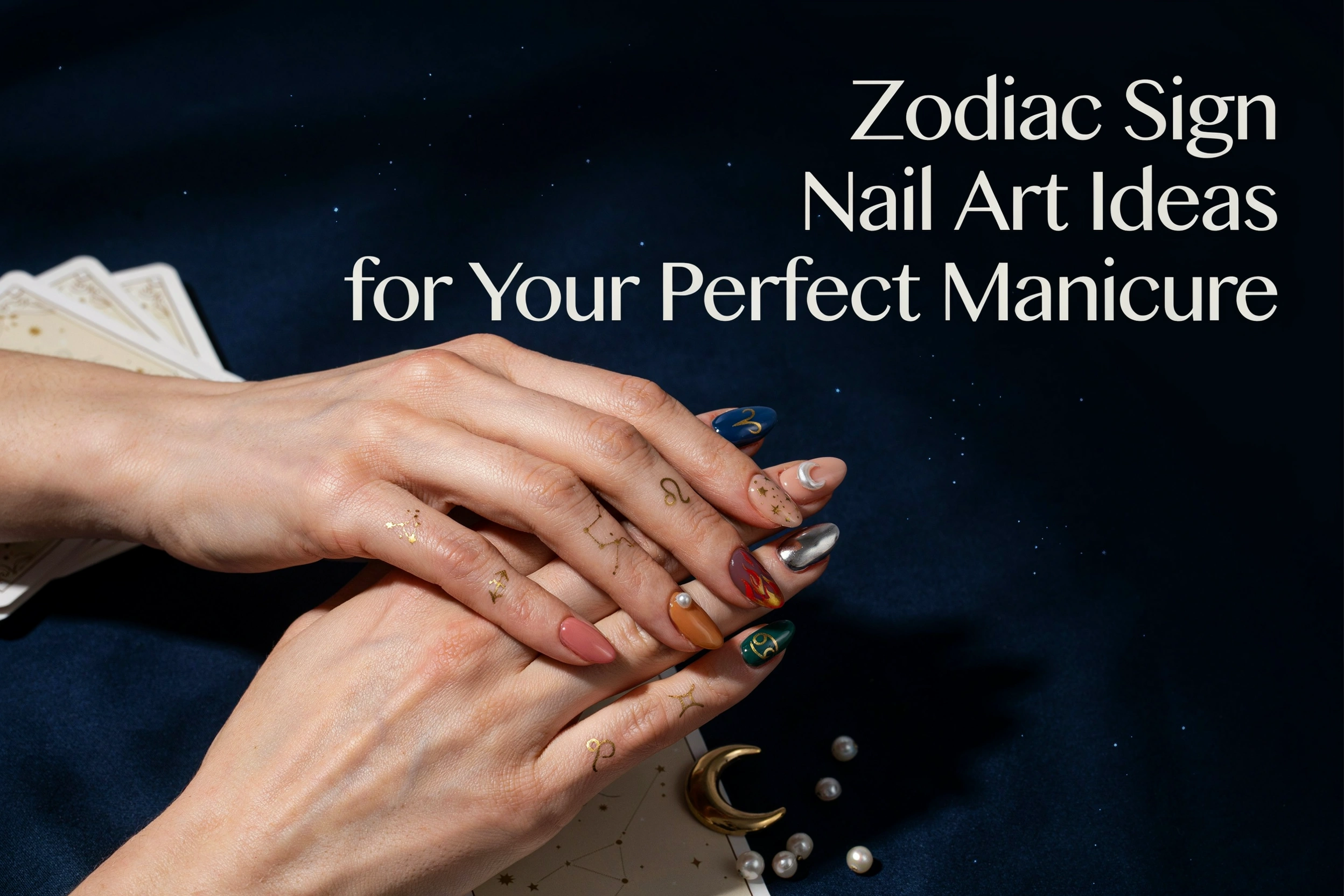 Zodiac Sign Nail Art