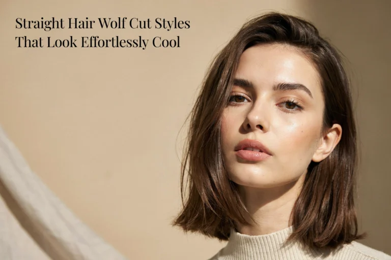 Straight Hair Wolf Cut Styles