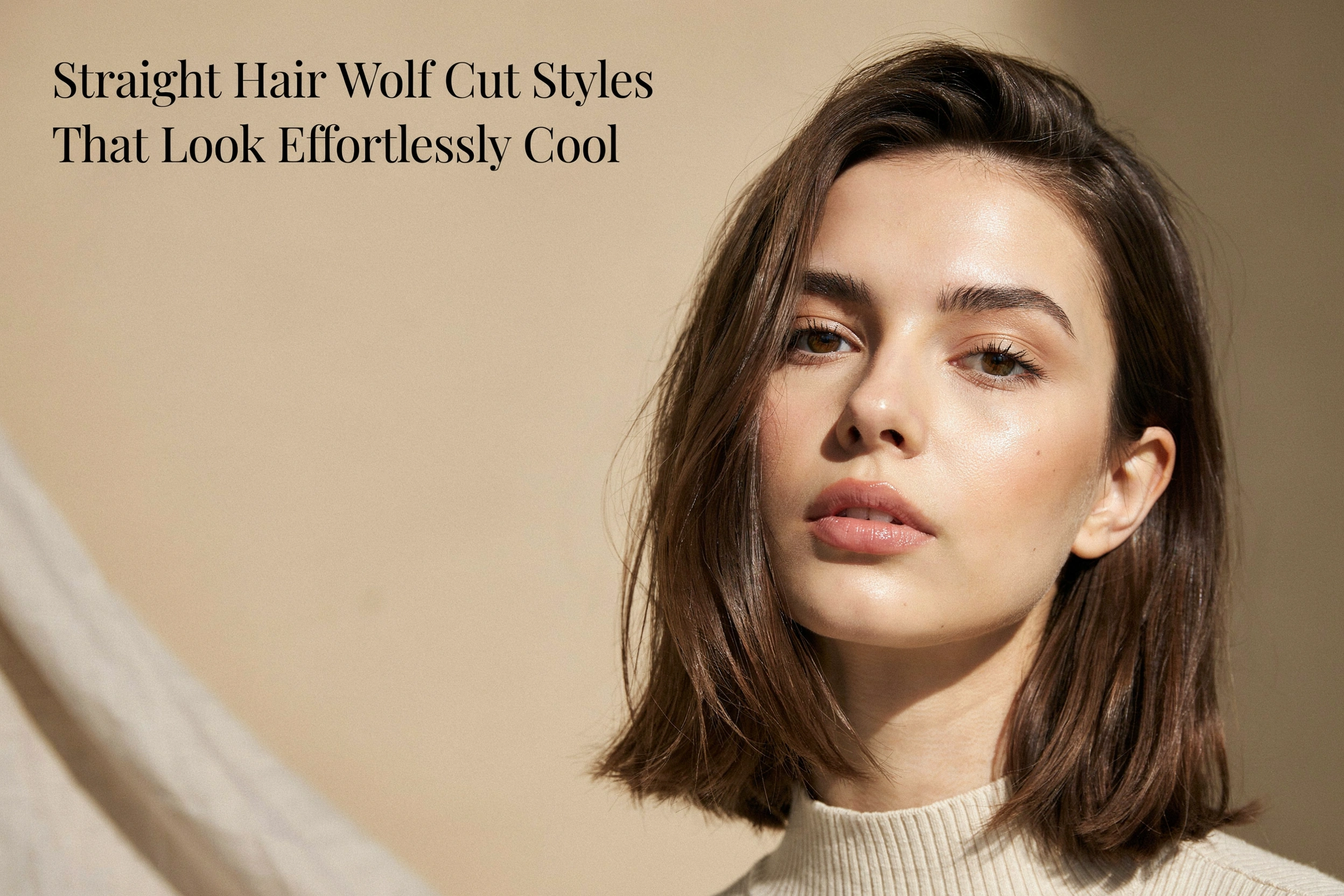 Straight Hair Wolf Cut Styles